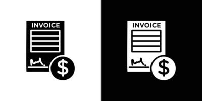 Invoice icon Isolated flat in outline vector