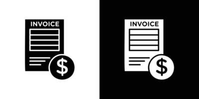 Invoice document icon Isolated flat in outline vector