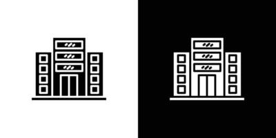 Office building icon Isolated flat in outline vector