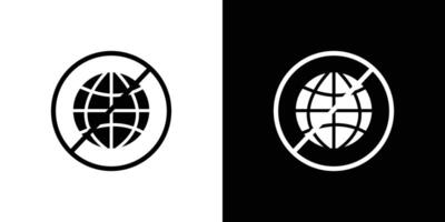 offline icon Isolated flat in outline vector