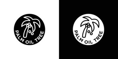 Palm oil free icon Isolated flat in outline vector