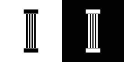 Pillar column icon Isolated flat in outline vector