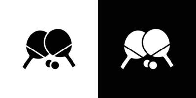 Ping-pong, table tennis icon Isolated flat in outline vector