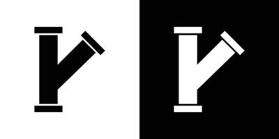 pipe icon Isolated flat in outline vector