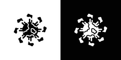 pollution icon Isolated flat in outline vector