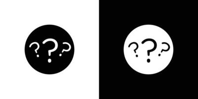 Question mark icon Isolated flat in outline vector