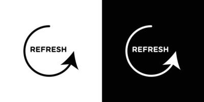 Refresh icon Isolated flat in outline vector