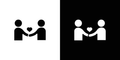 Respectfulness icon Isolated flat in outline vector