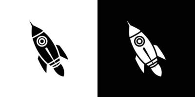 Rocket icon Isolated flat in outline vector