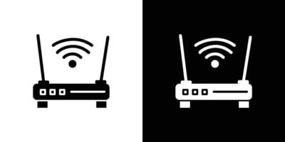 router icon Isolated flat in outline vector