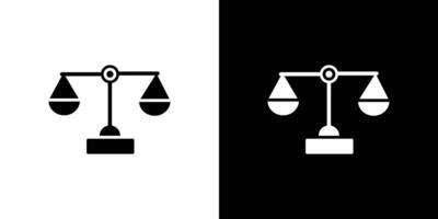 Scales icon Isolated flat in outline vector