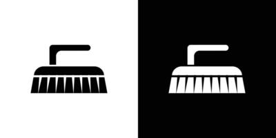 Scrubbing brush icon Isolated flat in outline vector