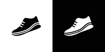 Sneaker shoe icon Isolated flat in outline vector