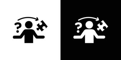 Solution, solve icon Isolated flat in outline vector