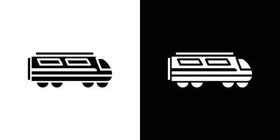 Subway high speed train icon Isolated flat in outline vector