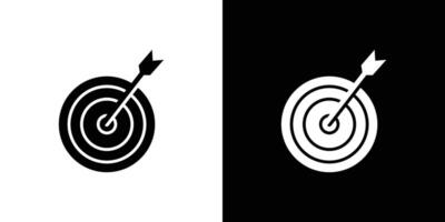 Target icon Isolated flat in outline vector