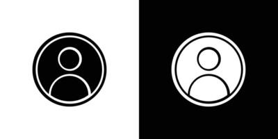 User icon Isolated flat in outline vector