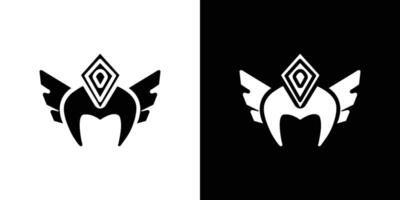 valkyrie icon Isolated flat in outline vector