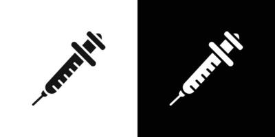 Intradermal injection icon Flat line illustration vector