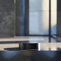 A black object on a table photo