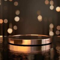 Beautiful Of 3d Realistic Of Empty podium mockup stage realistic for Product Showcase photo
