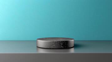 A round object sitting on top of a table photo