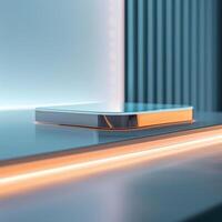 A futuristic looking device on a table photo