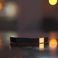 A black object on a table photo