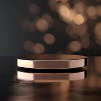 A shiny object on a table photo