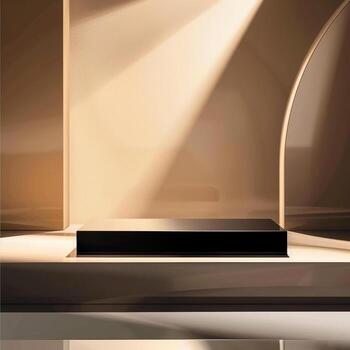 un vacío etapa con un destacar brillante en eso foto