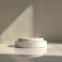A white object sitting on top of a table photo