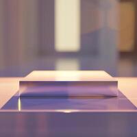 Beautiful Of 3d Realistic Of Empty podium mockup stage realistic for Product Showcase photo