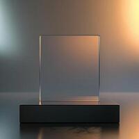 Beautiful Of 3d Realistic Of Empty podium mockup stage realistic for Product Showcase photo
