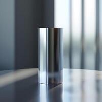 Beautiful Of 3d Realistic Of Empty podium mockup stage realistic for Product Showcase photo