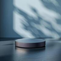 A small round object sitting on a table photo