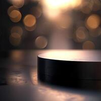A black object on a table photo