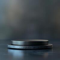 A black object on top of a table photo