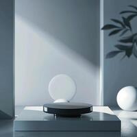 A white object on a table in front of a window photo