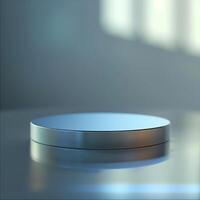 A round object sitting on top of a table photo