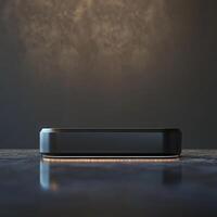A black box sitting on a table photo