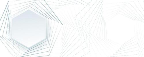 abstract white hexagonal background with copy space for corporate design vector