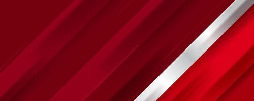 red abstract banner background with white diagonal stripes vector