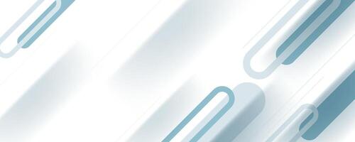 white and gray geometric background with diagonal rounded shapes. great for business corporate design project vector