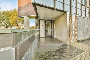 A building with a door photo