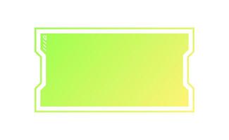 Futuristic lower third interface illustration. overlay element. vector