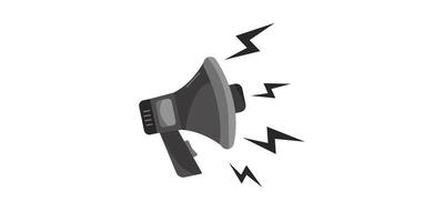 Loudspeaker megaphone icon set. Megaphone icon set. Electric megaphone with sound or marketing advertising. Megaphone icon, loud speaker icon vector