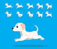 Animal Animation Sequence Dog Dalmatian Cartoon Cream Coat vector