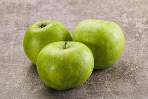 Sweet and juicy green apple photo