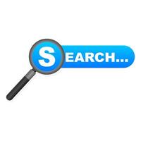 search and cursor.search bar. illustration vector