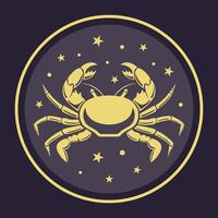cancer Zodiac Sign A Unique Artistic Representation Exploring Its Various Aspects and Meanings. astrological signs, celestial objects, astrology, mystical, space, predict the future vector